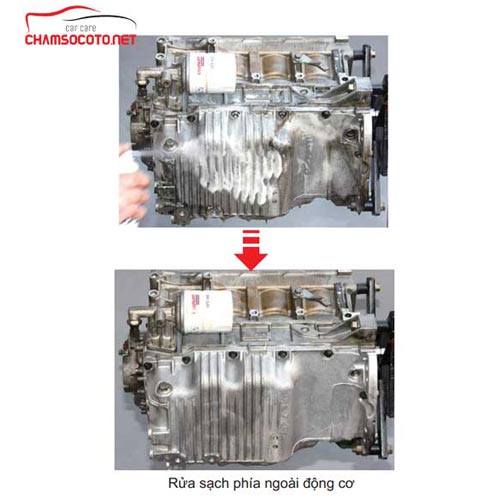 Dung dịch tẩy rửa vỏ động cơ NX65 Foaming Engine Clean 420ml