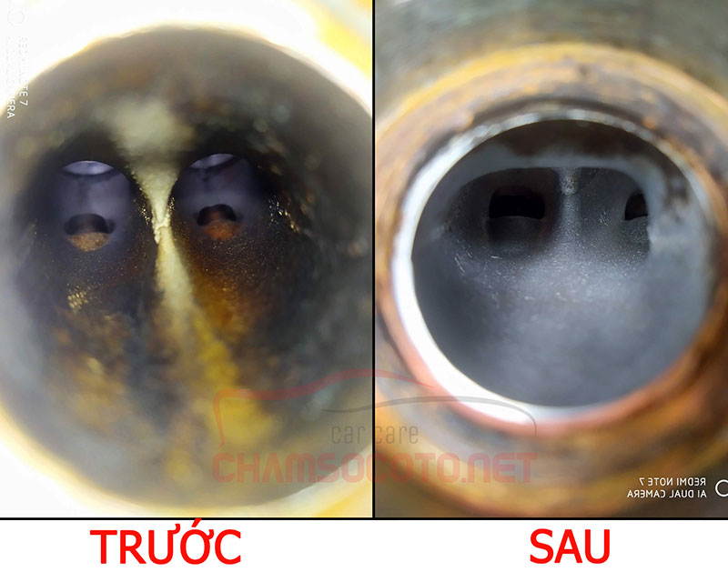 vệ sinh buồng đốt ô tô