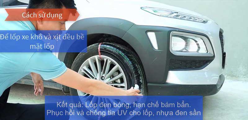 Bình xịt vệ sinh, bảo vệ chống tia UV cho cao su, nhựa đen sần 100ml