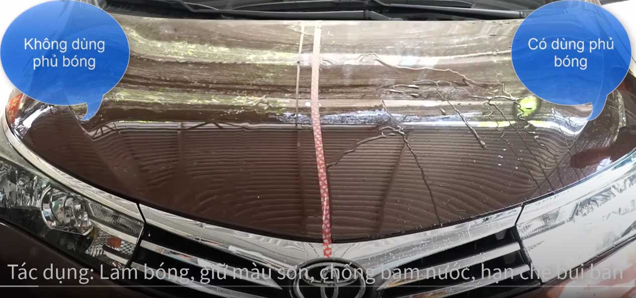 Phủ bóng ô tô dạng nước Nhật Bản 100ml